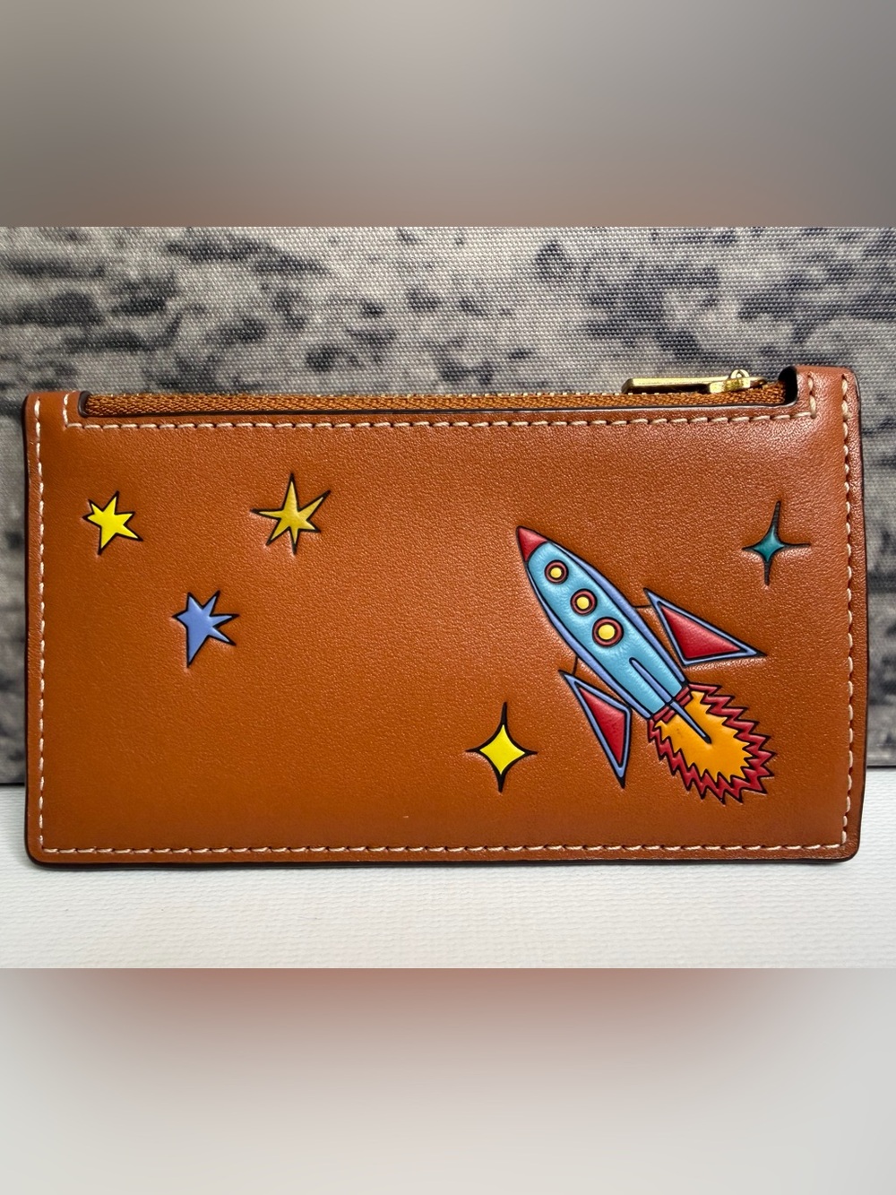 EUC Coach x Observed by Us Rocket Zip Card Case Leather CK173 VHTF Rare